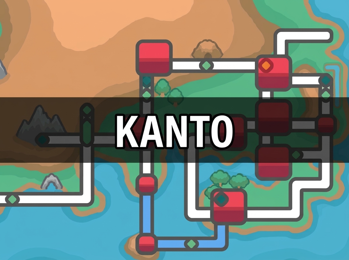 Mapa da região de Kanto